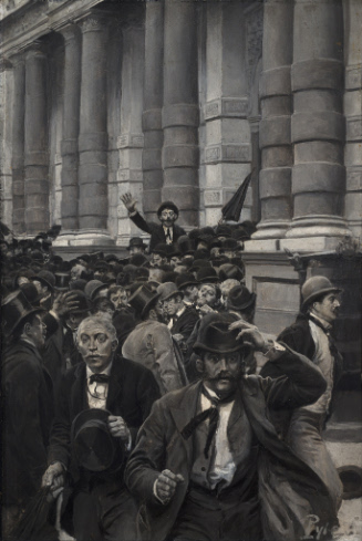 The Rush from the New York Stock Exchange on September 18, 1873
