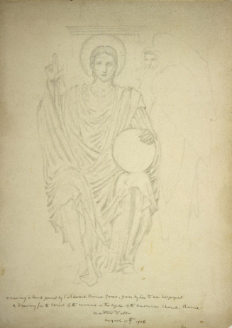 Drawing for the Figure of Christ, American Church, Rome