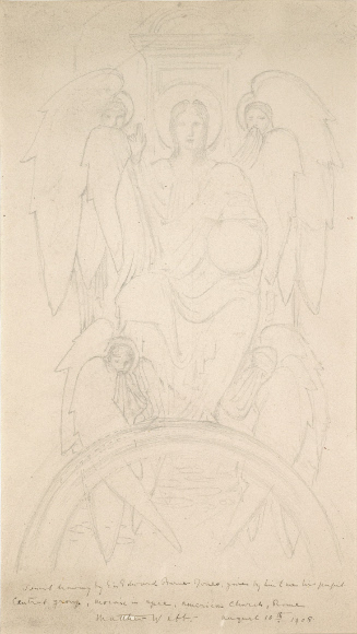 Christ in Majesty with Cherubim and Serphim (study for mosaic)