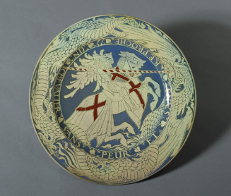 Charger with England's Emblem: Saint George Slaying the Dragon