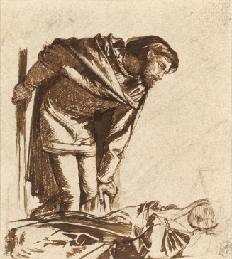 Study for the Woodblock for the Moxon Tennyson of Lancelot and the Lady of Shalott
