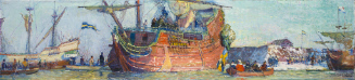 Mural Study, The Arrival of Governor Printz