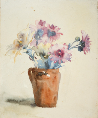 Pink flowers in vase