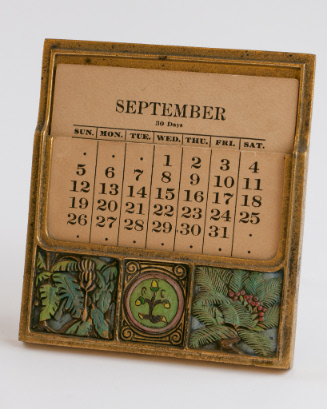 Calendar for "Bookmark" Pattern Desk Set