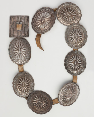 Concho Belt with Eight Silver Conchos