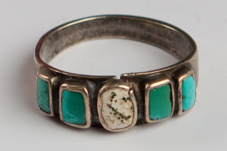 Silver Ring with Five Stones
