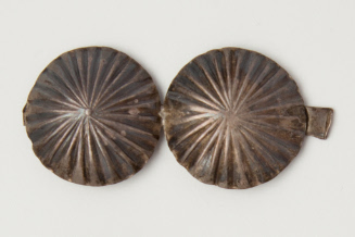 Two Conchos or Buttons on Bar
