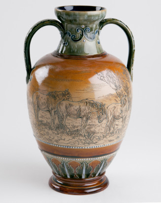 Vase with Horses