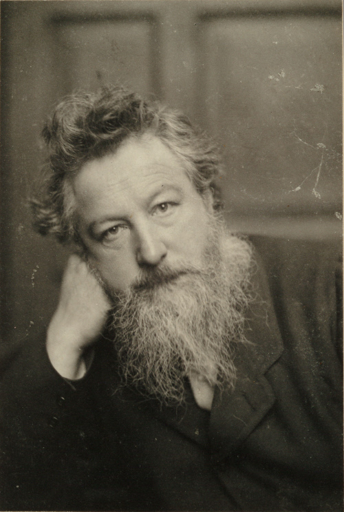 William Morris, c. 1887 by Frederick Hollyer. Samuel and Mary R. Bancroft, Jr. Manuscript Colle…