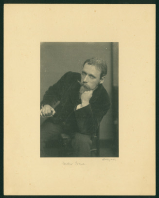 Walter Crane, c.1880 by Frederick Hollyer. Samuel and Mary R. Bancroft , Jr. Manuscript Collect…