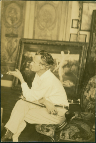 Photograph of Everett Shinn, c. 1938. Everett Shinn Papers, Delaware Art Museum