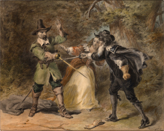 The Quarrel of Sir Henry Lee and Frank Tomkins in Woodstock Park