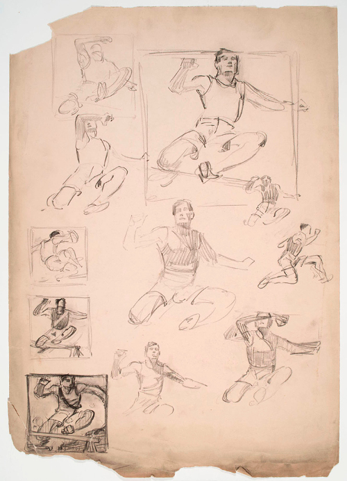 Studies for "The Hurdler"