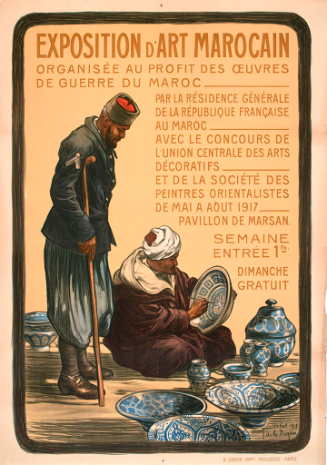 Exposition d'art Marocain Organisée au Profit des Œuvres de Guerre du Maroc