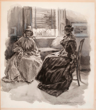 Women in a drawing room