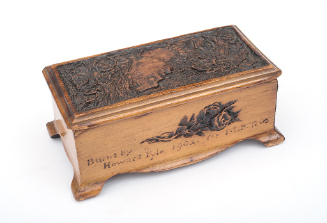 Wooden box and lid