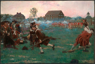 The Fight on Lexington Common, April 19, 1775