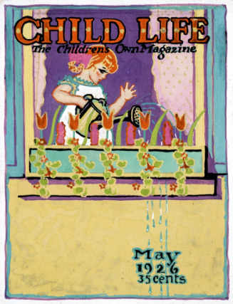 Study for cover of Child Life, May 1926