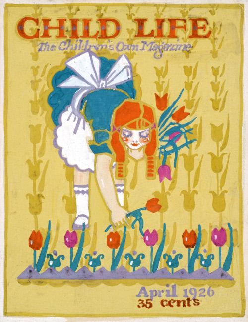 Study for cover of Child Life, April 1926