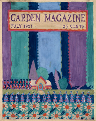 Study for cover of Garden Magazine, July 1923