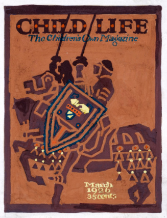 Study for cover of Child Life, March 1926