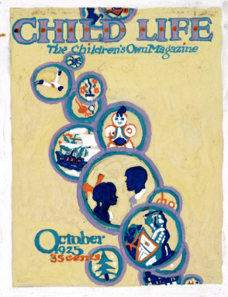 Study for cover of Child Life, October 1925