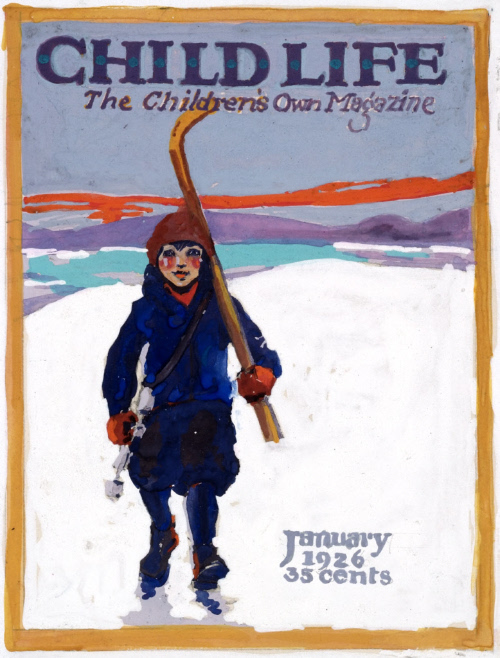 Study for cover of Child Life, January 1926