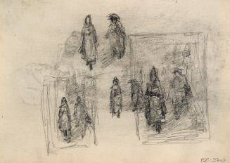 Four studies of a couple, male and female