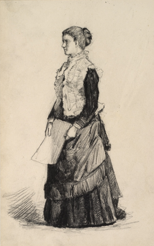 Woman holding paper