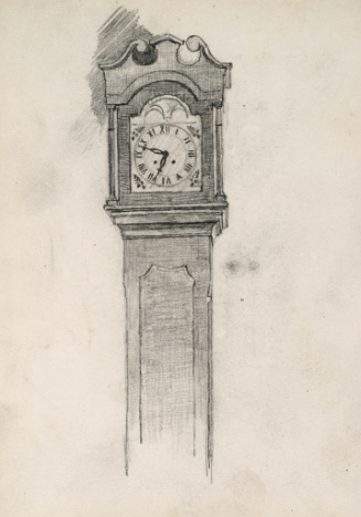 Study for The Last Revel in Printz Hall; Grandfather clock