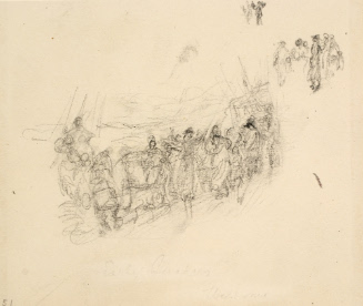 Sketch for The Early Quakers in England and Pennsylvania;  A Burial at Sea on Board the "Welcome"