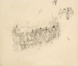 Sketch for The Early Quakers in England and Pennsylvania;  A Burial at Sea on Board the "Welcome"