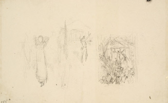 Sketch for The Birth of a Nation; Shay's Mob in Possession of the Court House