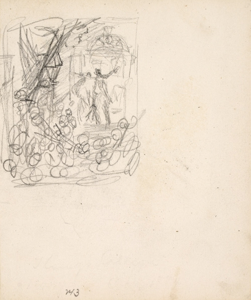 Sketch for King's College; Hamilton Addressing the Mob