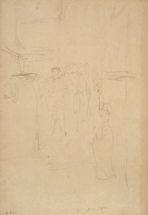 Sketch for By Land and Sea; The Sailor's Wedding