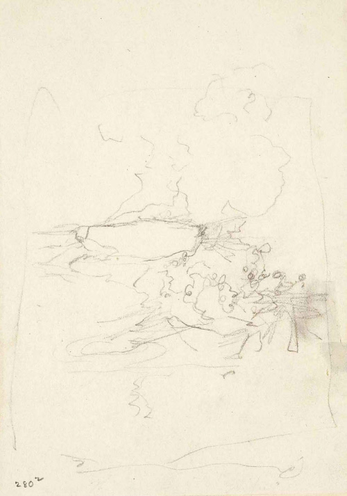 Sketch for Colonies and Nation; Burning of the Gaspee