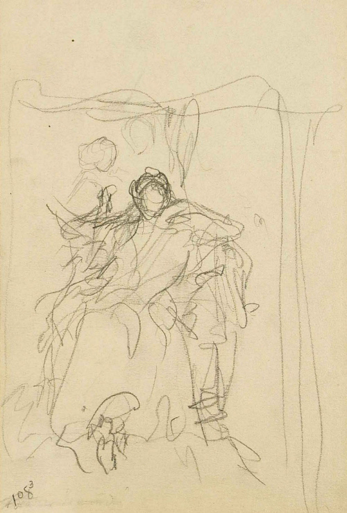 Sketch for Pictures from Thackeray; Beatrix and Esmond