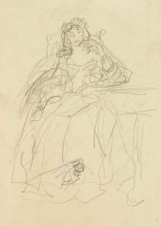 Sketch for Pictures from Thackeray; Beatrix