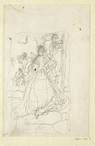 Sketches for Dona Victoria; The officers would be waiting until she should appear
