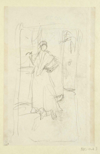 Sketches for Dona Victoria; The officers would be waiting until she should appear
