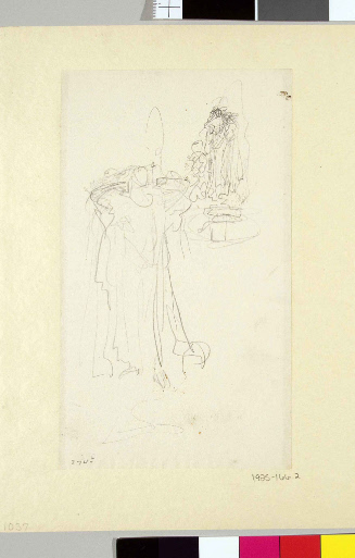 Sketches for A Princess of Kent; She arrayed herself in silence